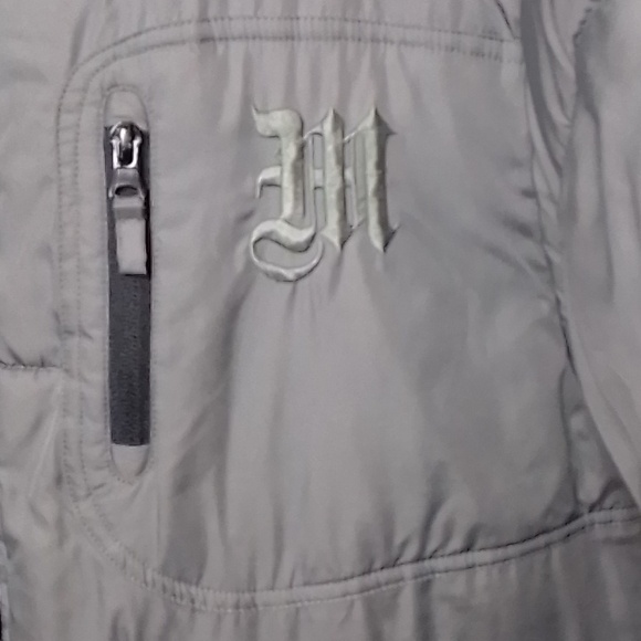 Makaveli branded Tupac long puffer coat XL gray - Picture 5 of 16